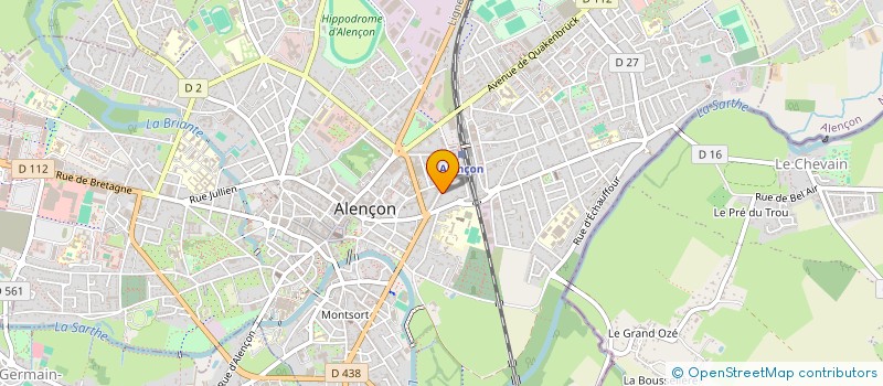 localisation de l'entreprise BG FINANCES à ALENCON