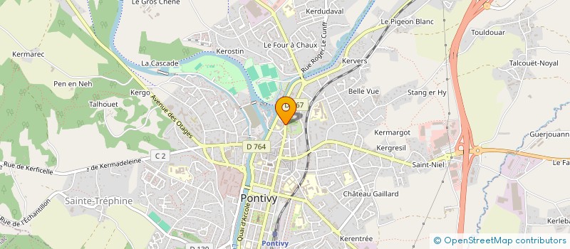 localisation de l'entreprise BG FLEURS  PONTIVY