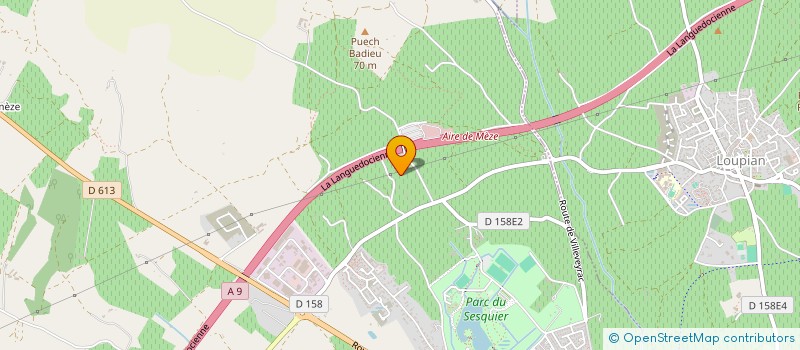 localisation de l'entreprise BG FLEURS  PEZENAS