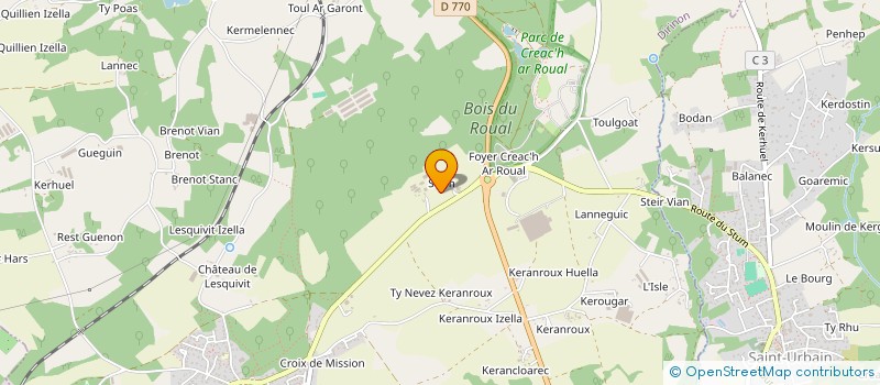 localisation de l'entreprise BG FOODS à DIRINON