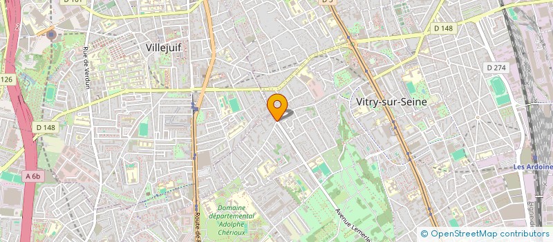 localisation de l'entreprise BG GARAGE à VITRY-SUR-SEINE