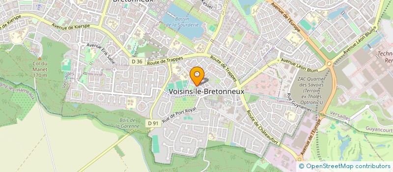 localisation de l'entreprise BG GESTION  VOISINS-LE-BRETONNEUX