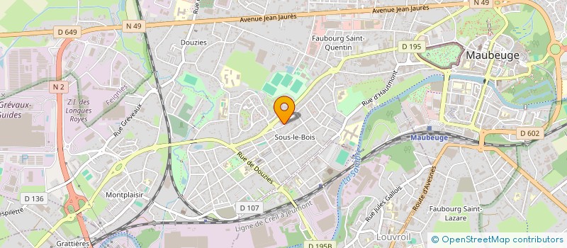 localisation de l'entreprise BG GROUP  MAUBEUGE