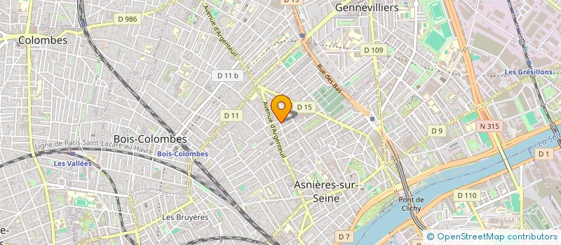localisation de l'entreprise BG GROUPE à ASNIERES-SUR-SEINE