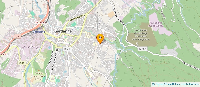 localisation de l'entreprise BG HABITAT 13 à GARDANNE