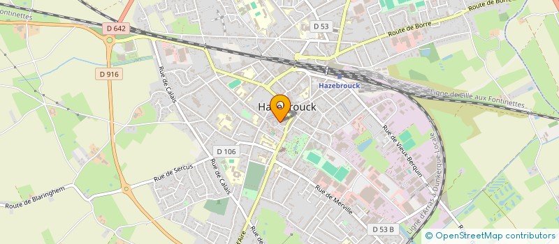 localisation de l'entreprise BG HABITAT à HAZEBROUCK
