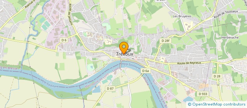 localisation de l'entreprise BG HARPES  TREVOUX