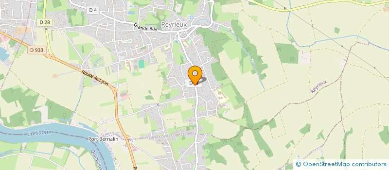 localisation de l'entreprise BG HOLDING  REYRIEUX