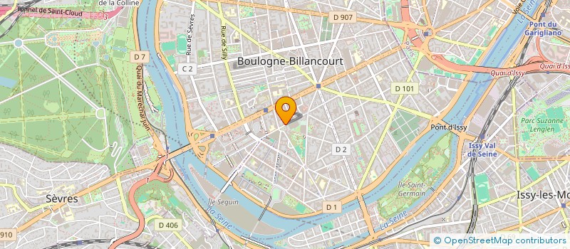 localisation de l'entreprise BG HOTELS  BOULOGNE-BILLANCOURT