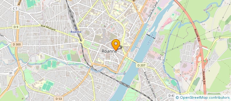 localisation de l'entreprise BG IMMO  ROANNE