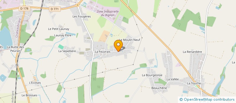 localisation de l'entreprise BG IMMO  ERBRAY