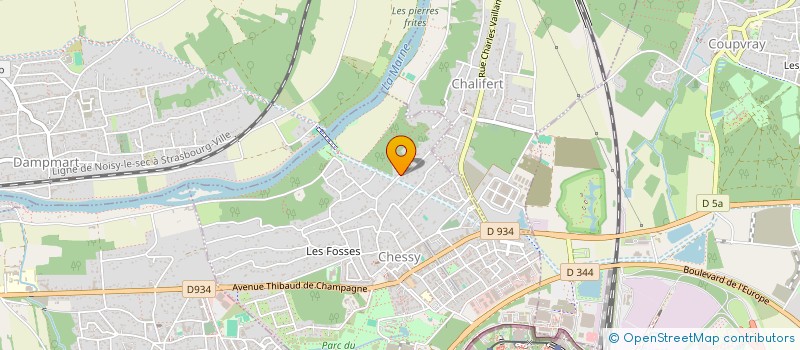 localisation de l'entreprise BG IMMO  CHESSY