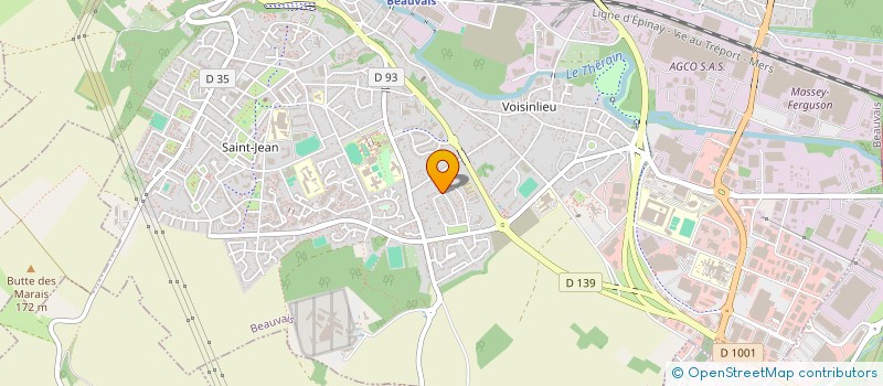 localisation de l'entreprise BG IMMO  BEAUVAIS