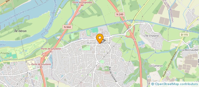 localisation de l'entreprise BG IMMOBILIER à BASSE-GOULAINE