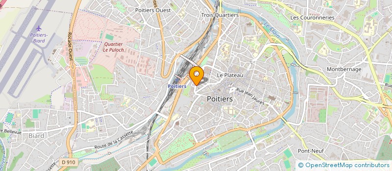 localisation de l'entreprise BG IMMOBILIER à POITIERS