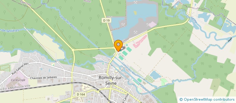 localisation de l'entreprise BG IMMOBILIER à ROMILLY-SUR-SEINE