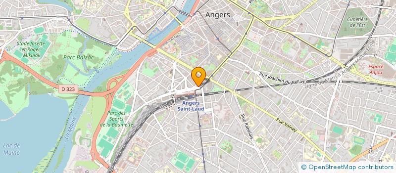 localisation de l'entreprise BG IMMOBILIER à ANGERS
