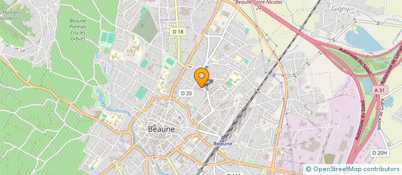 localisation de l'entreprise BG INDUSTRIES à BEAUNE