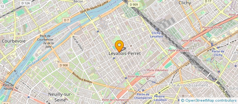 localisation de l'entreprise BG INFORMATIC à LEVALLOIS-PERRET