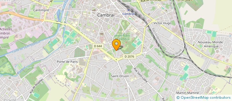 localisation de l'entreprise BG INVEST à CAMBRAI