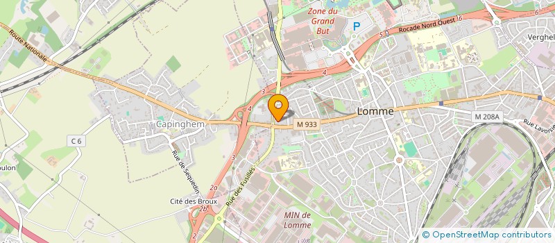 localisation de l'entreprise BG INVEST à LILLE