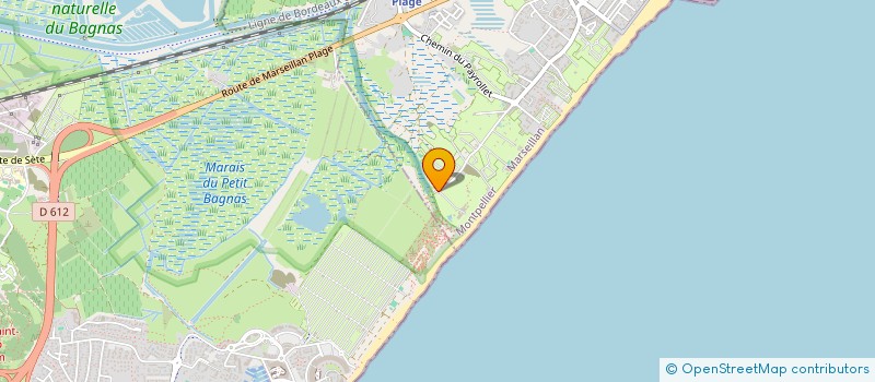 localisation de l'entreprise BG INVEST à MARSEILLAN