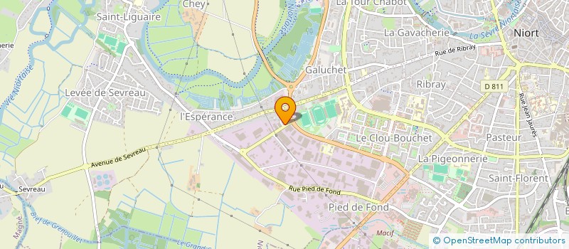 localisation de l'entreprise BG INVEST  NIORT