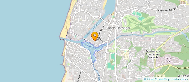 localisation de l'entreprise BG INVEST  SOORTS-HOSSEGOR