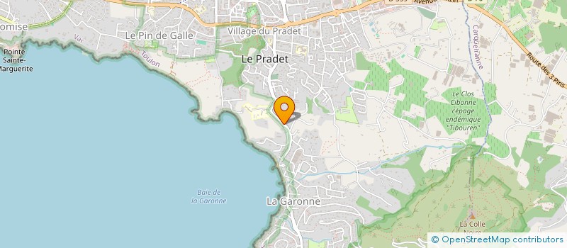 localisation de l'entreprise BG INVEST  LE PRADET