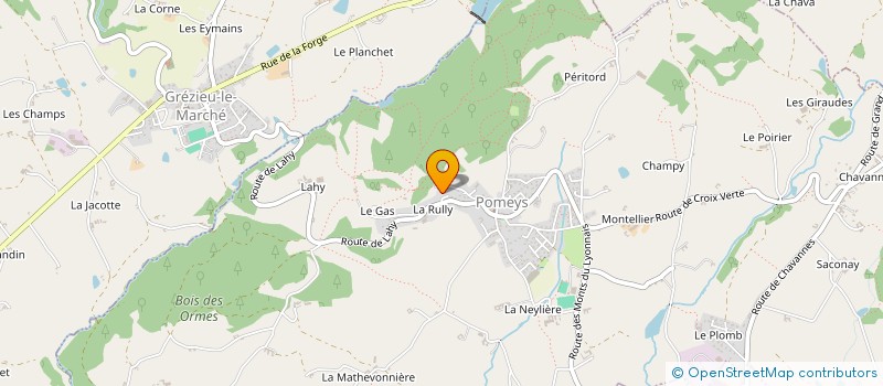 localisation de l'entreprise BG INVESTISSEMENT  POMEYS