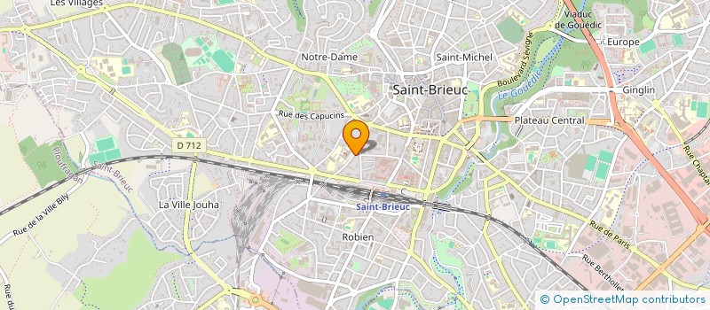 localisation de l'entreprise BG INVESTISSEMENT à SAINT-BRIEUC