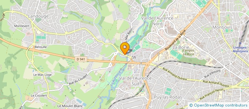 localisation de l'entreprise BG INVESTISSEMENTS à LIMOGES
