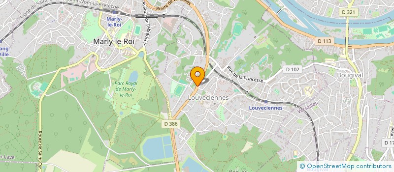 localisation de l'entreprise BG INVESTISSEMENTS  LOUVECIENNES