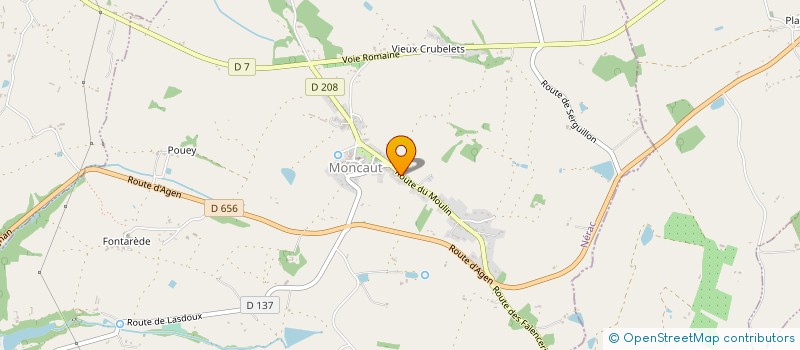 localisation de l'entreprise BG LOC  MONCAUT