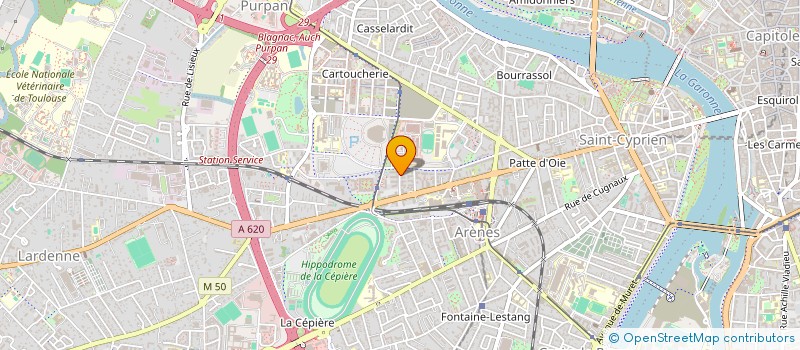 localisation de l'entreprise BG MACONNERIE 31 à TOULOUSE