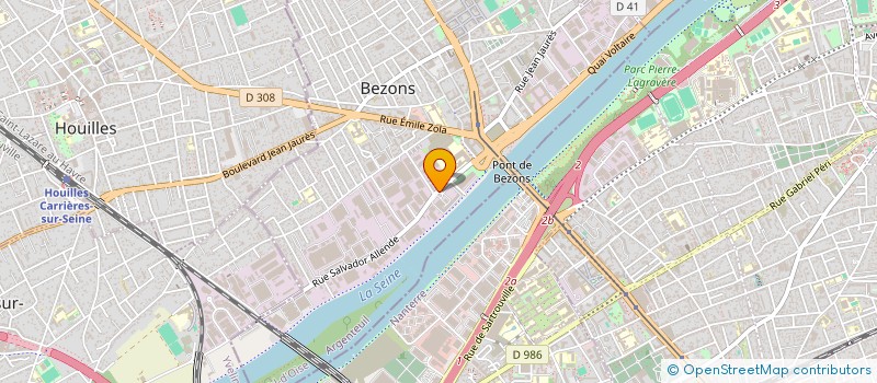 localisation de l'entreprise BG MATERIAUX  BEZONS