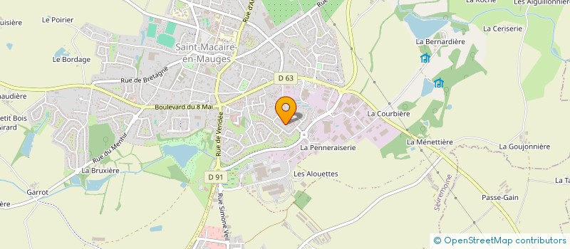 localisation de l'entreprise BG MENUISERIE à SEVREMOINE