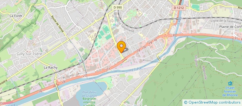 localisation de l'entreprise BG MERIBEL  ALBERTVILLE