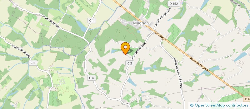 localisation de l'entreprise BG OENOLOGIE  MAGNAN