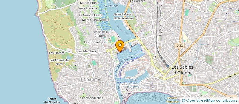 localisation de l'entreprise BG ONE à LES SABLES D'OLONNE