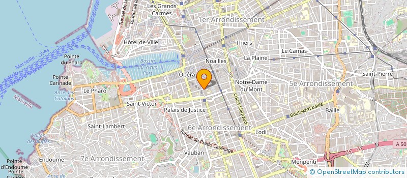 localisation de l'entreprise BG OPTIK à MARSEILLE