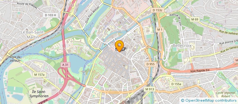 localisation de l'entreprise BG OPTIQUE à METZ