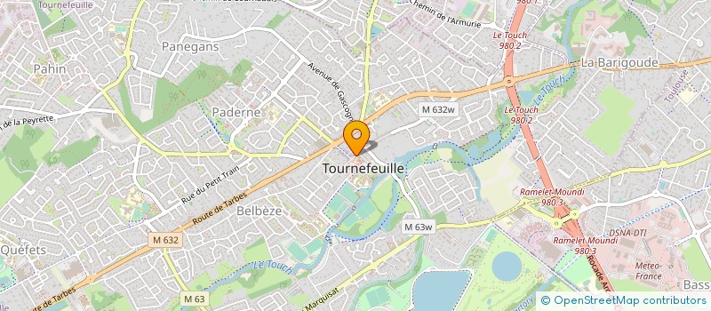 localisation de l'entreprise BG OPTIQUE à TOURNEFEUILLE