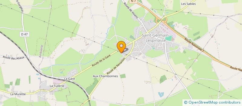 localisation de l'entreprise BG PARK  SAINT-GERMAIN-LESPINASSE