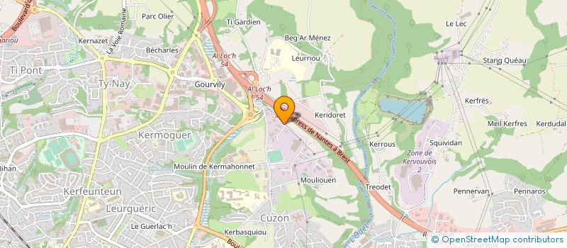localisation de l'entreprise BG PARTICIPATIONS à QUIMPER