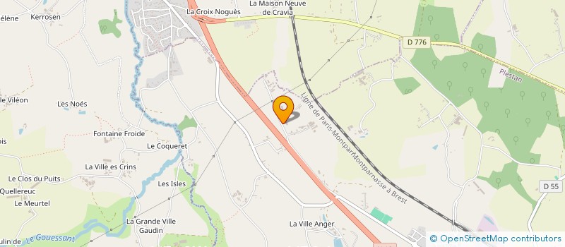 localisation de l'entreprise BG PENTHIEVRE  PLESTAN