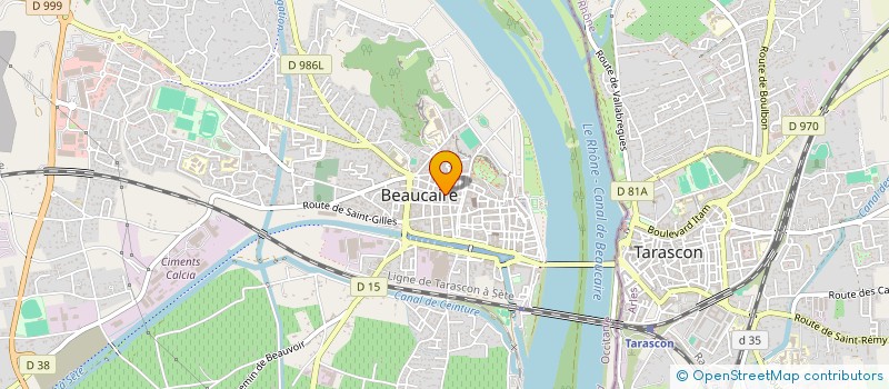 localisation de l'entreprise BG PLOMBERIE  BEAUCAIRE