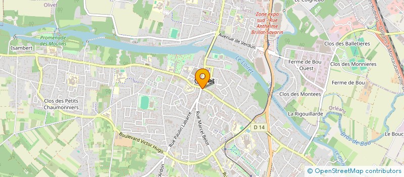 localisation de l'entreprise BG PROFESSIONNEL SERVICES à OLIVET