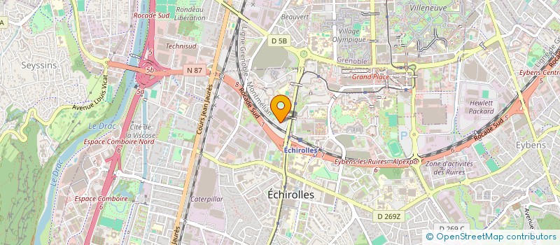 localisation de l'entreprise BG RENOVATION à ECHIROLLES