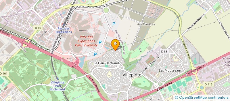 localisation de l'entreprise BG RENOVATION à VILLEPINTE